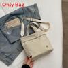Street Style Nylon Square Bag For Women Teen Fashion Lightweight Crossbody Bag With Stitching Detail