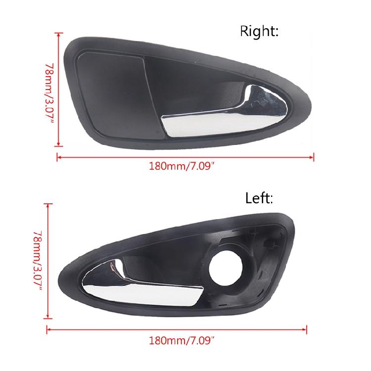 Auto Interior Door Handles Inside Inner Knob for SeatIbiza 6J1837113A 6J1837114A