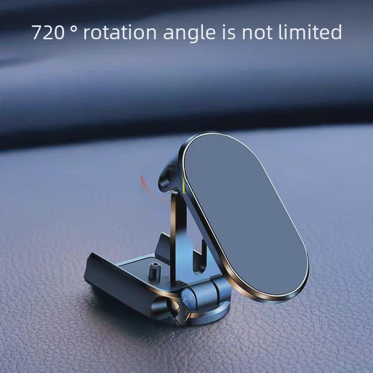 Soporte Magnético Multifuncional para Teléfono de Coche con Montaje Adhesivo Plegable
