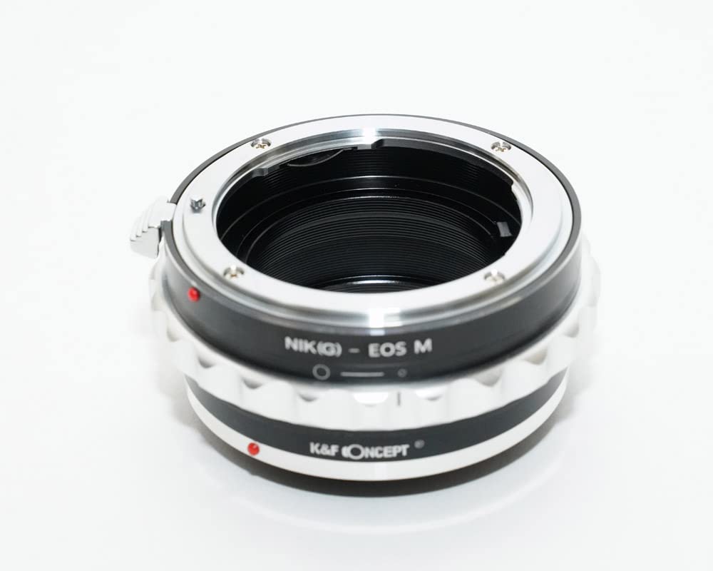 CONCEPT Adaptor obiectiv Nikon montură F G la montură Canon EOS M cu lavetă pentru obiectiv K&F ng-eosm (KFEOSM)