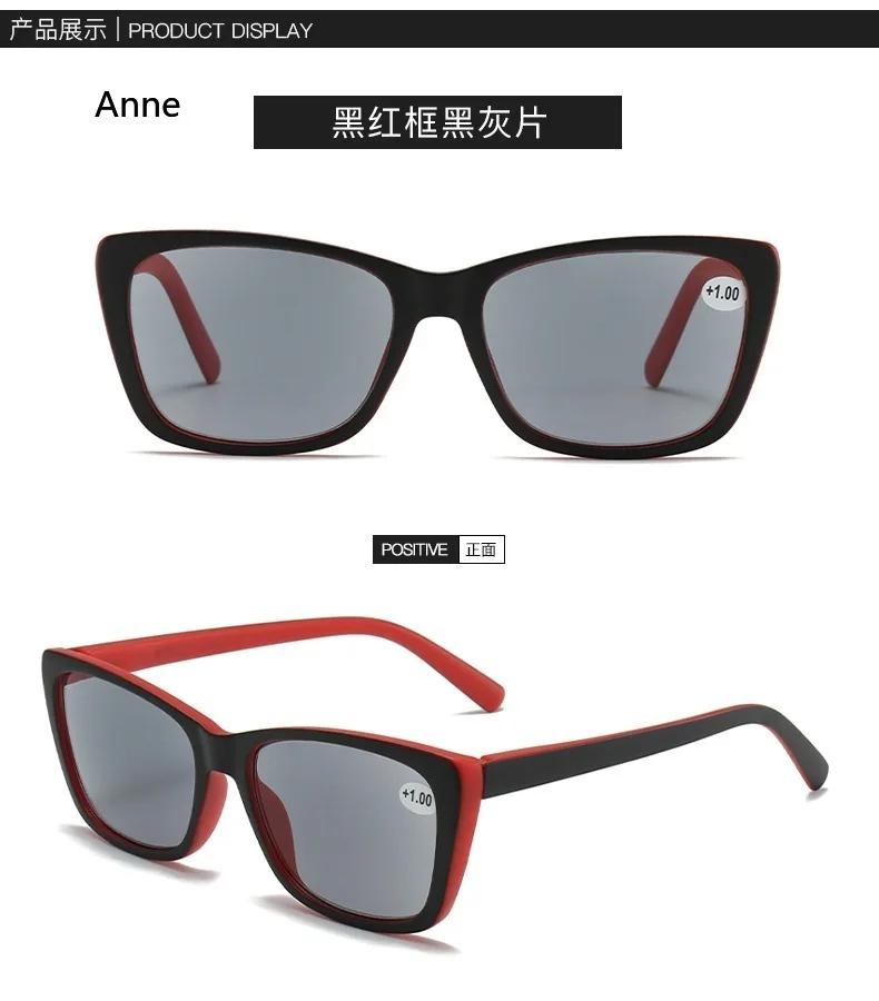 Reading Sun Glasses Men Women Square Classic Frame for Outdoors Use Sunglasses Readers Eyeglasses with Diopter Spring Hinge