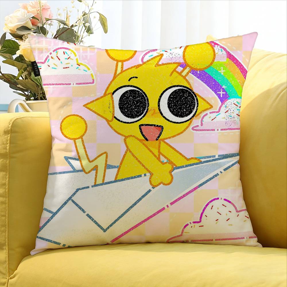 Game SSprunki fun World Various Sizes Square Pillow Case For Car Home Bedchamber Decor