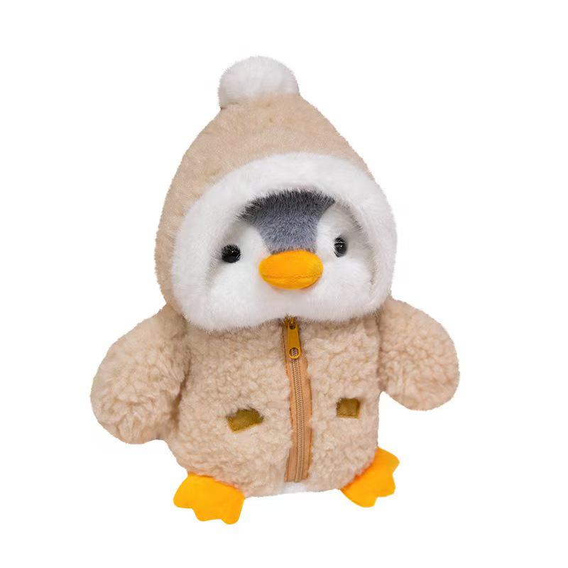 Japanese Style Transforming Penguin Plush Toy Pillow - Soothing Cloth Doll for Children or Girls' Gift, Mini Size