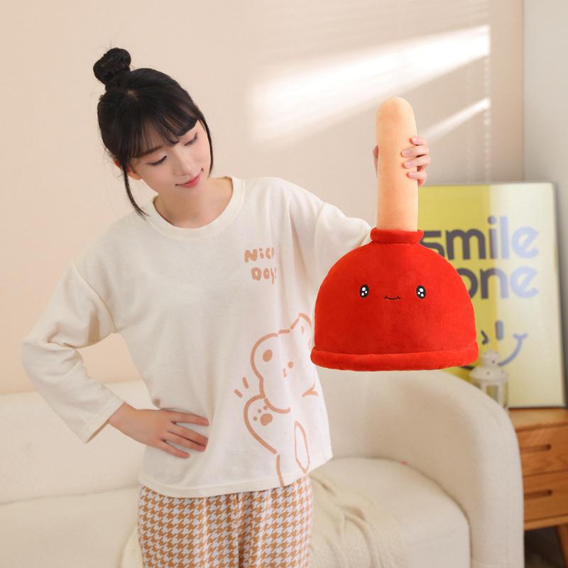 Kreative Lustige Toiletten-Zugpuppe Plüschtier Heimkissen Jungen Knifflige Stoffpuppe Geburtstagsgeschenk