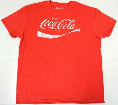 T-shirt ENJOY COCA-COLA Vintage Usurata COKE Soda Tee Uomo GRANDE Rossa Nuova T-shirt Unisex