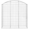 VidaXL Panier de Gabions Arqué Cage à Gabion Mur de Gabion Panier à Pierre Gabion pour Pierre Jardin Patio Extérieur 153457