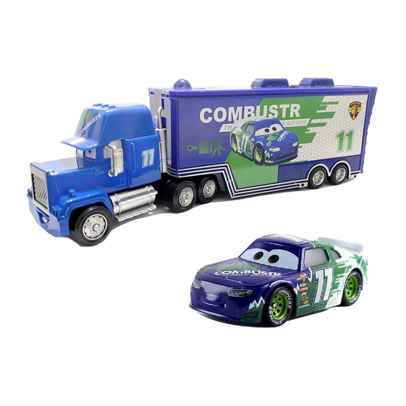 Pixar Cars Truck Attached Model Car Anime Figure Mack Semi-Hauler Rust-eze Racing Toys Container Trucks Children Birthday Gifts