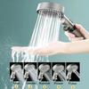 5 Modes High Pressure Shower Head Turbo Shower Handheld Adjustable Water Save Hangable Spray Easy Clean Durable Bathroom
