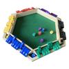 Players Shut The Box Dice Game, Wooden Board Table Math Game with 6 Dice for Kids & Adults, Picnic, Home, Party or Pub