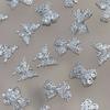 10Pcs Cute Bear Bow  For Nails Heart Shaped  3D Nail Art Charms Diy Manicure Decoration