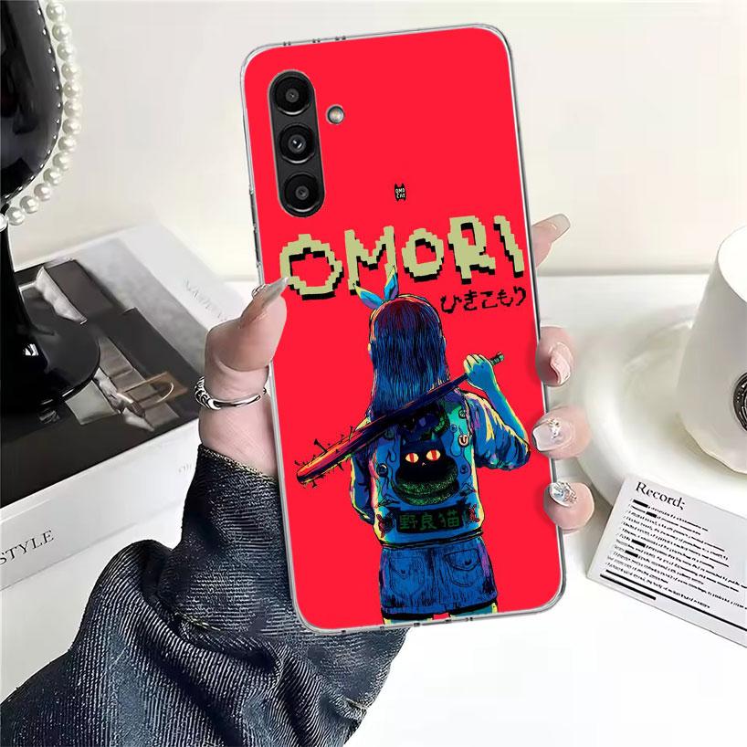Game O-Omori Cartoon Phone Case For Samsung Galaxy A13 A14 A15 A16 A17 A53 A54 A55 A56 A57 A33 A34 A35 A36 A37 A23 A24 A25 A26 G