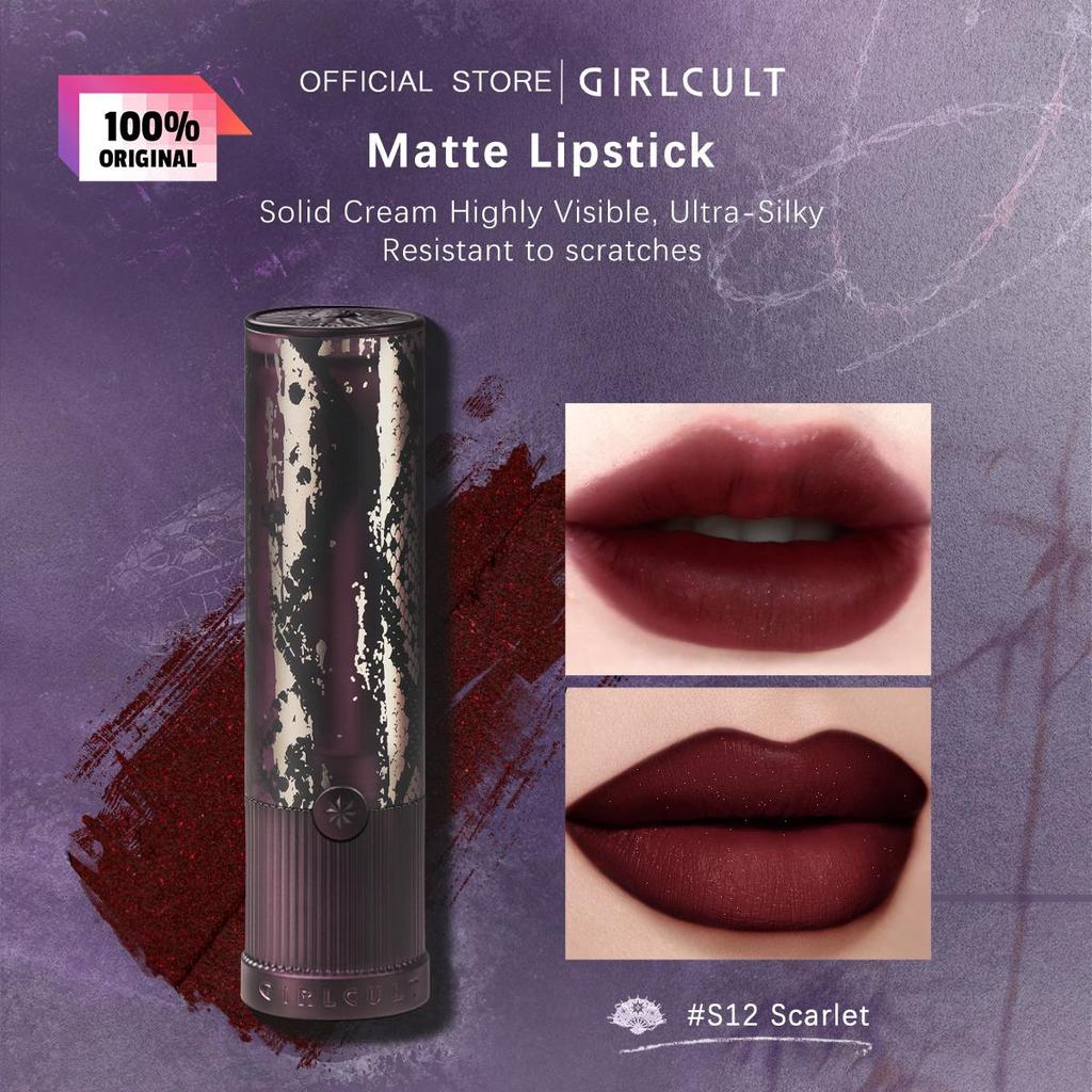 girlcult Matte Lipstick 3.5g/0.12oz (6 Color Options)