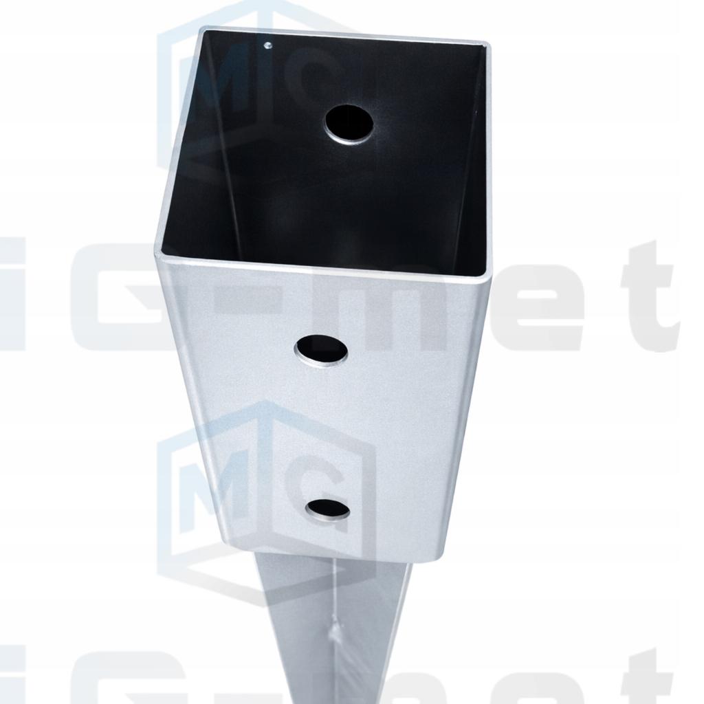 4X Post Base Hitch Anchor 45X45X600Mm Strong Bracket 4.5X4.5X60Cm