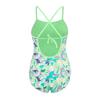Slazenger Girls Floral Tie Back One Piece Swimsuit