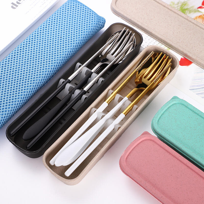 

Hi Cooking Portable Spoon and Fork Set (5 Colors) 01. Green_1282518