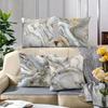 White gray gold geometric pattern cushion cover home decoration pillowcase bedroom living room polyester cushion cover