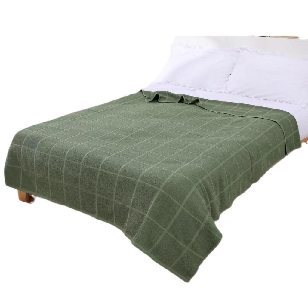 Breathable Pure Cotton Jacquard Towel Blanket – Skin-Friendly & Cool for Summer