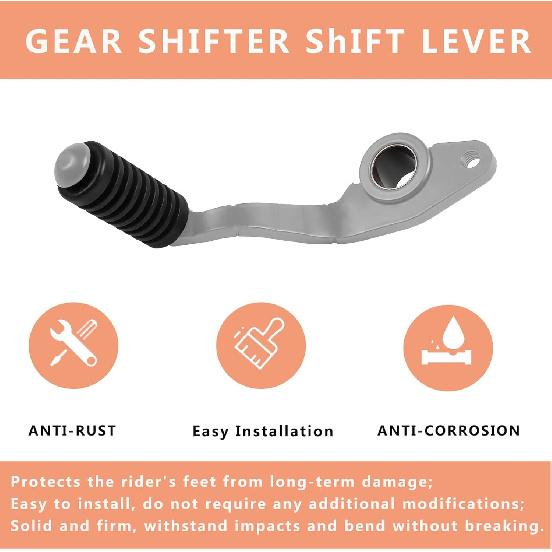 

Motorcycle Gear Shifter Shift Lever Shifter Pedal Replacement for Yamaha MT 09 MT09 SP 2021-2023 Tracer 9 Tracer 9GT 2021-2024 (Sliver) чёрный