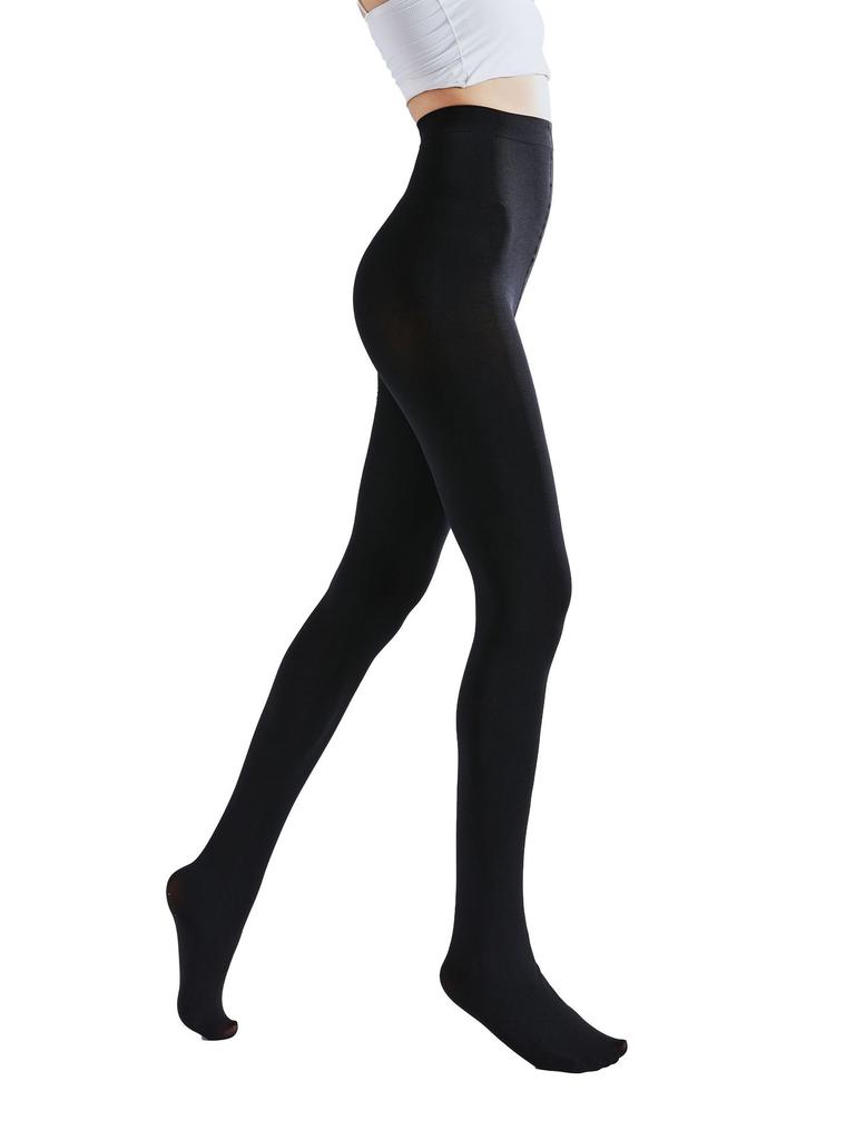 Strumpbyxor 80D Dam Leggings Mode Lårhöga Bodystockings Erotiska Underkläder Vår Höst Kvinna Sammet Botten Tights Sjöblå