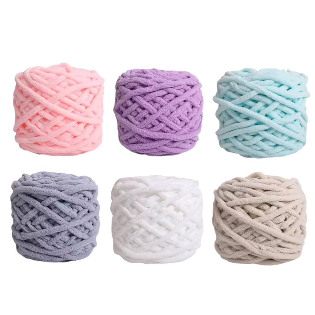 Fio Grosso Chunky, Fio Volumoso, Confortável, Leve, Lavável, para Artesanato,