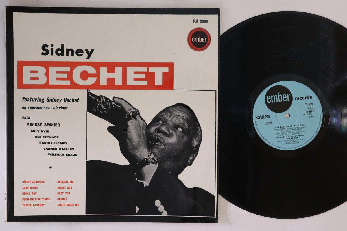 

LP Record SIDNEY BECHET MUGGSY SPANIER A Tribute To Sidney Bechet FA2009 EMBER 1965 UK Jazz Used
