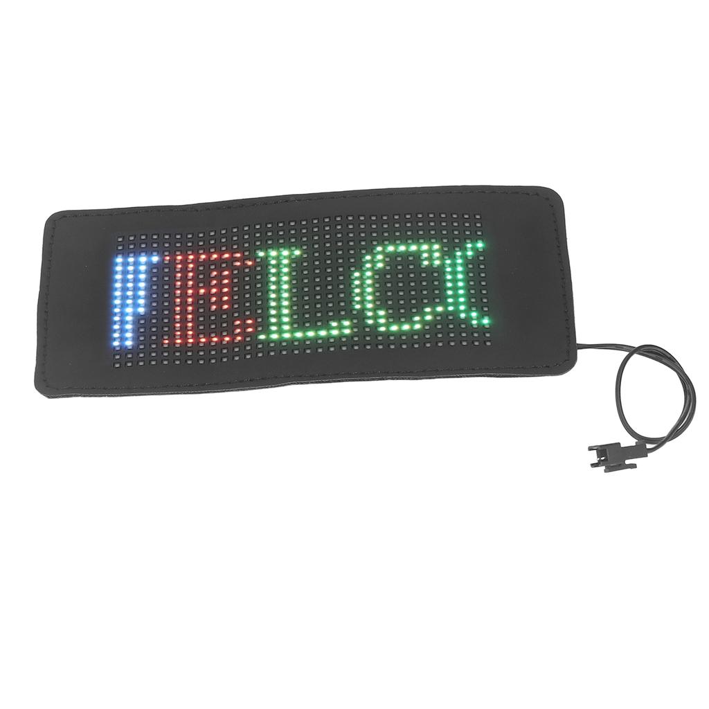 Flexibles LED-Schild 190x90mm 16x32 Auflösung Bluetooth APP-Steuerung Benutzerdefinierter Text Muster Animation LED
