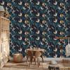 Tigers, Cranes and Sloths Wallpaper for Living Room and Bedroom 50x1000