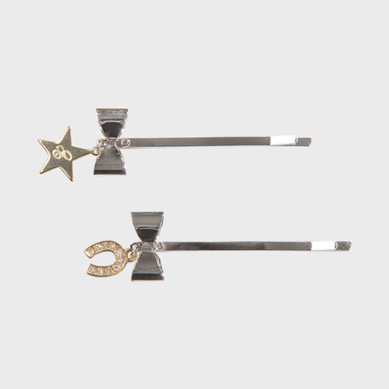 

Eireve TINY HORSESHOE HAIRCLIP SET 2PCS Metal (gold/silver)