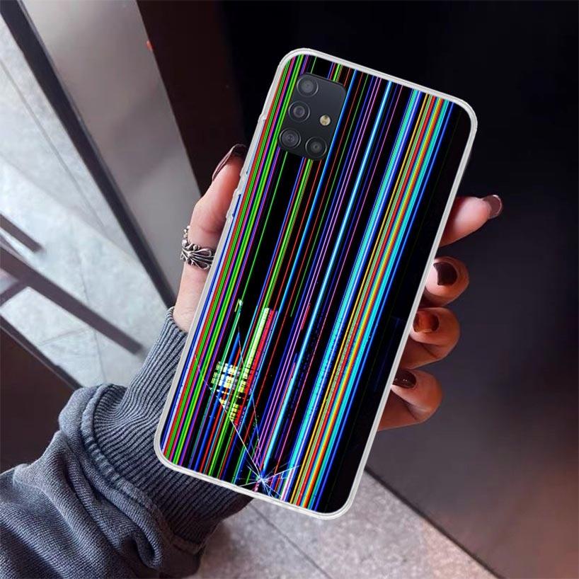 

Broken Phone Screen Phone Case For Samsung Galaxy A52 A51 A50S A32 A22 A12 A02S A72 A71 A31 A70 A30S Note 20 Ultra 10 Plus S10 G Samsung A50