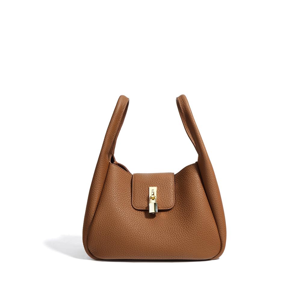 Cowhide New Women's Bag Crossbody Bucket Bag Handbag