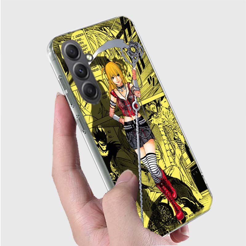Anime Death note Amane Misa Phone Case for Samsung A16 A26 A36 A56 A17 A37 A57 A07 A06 A02S A03 A04S A05S Galaxy Note 20 10 A50S