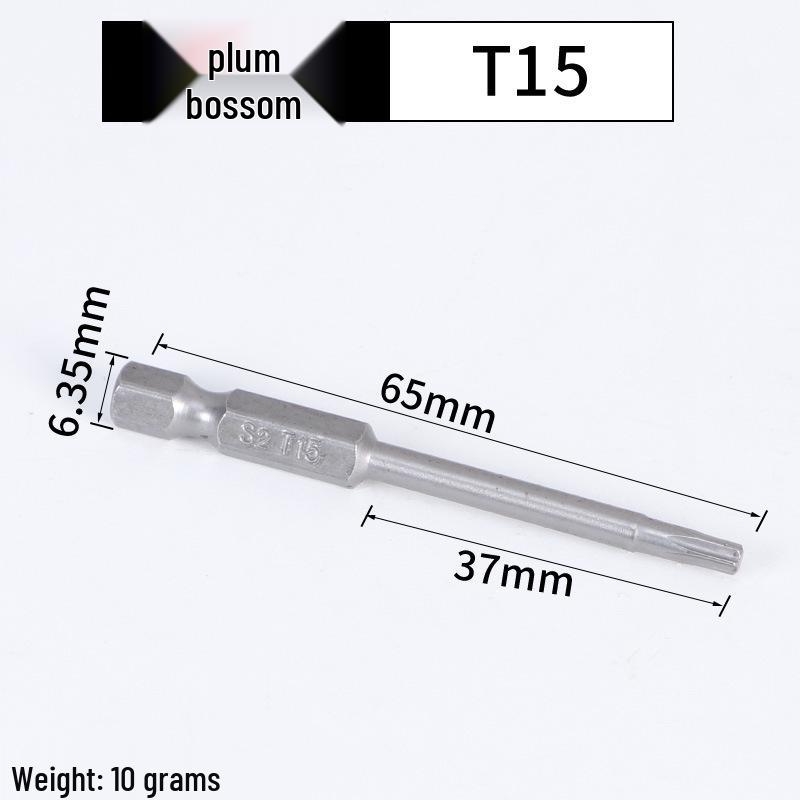 Magnetic Plum Blossom Screwdriver Replacement Bits T15 T20 T25 T30
