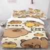 Capybara 3D Bedding Sets Print  Duvet Cover Adults/ Children Bed Comforter  Birthday Gift Dropshipping