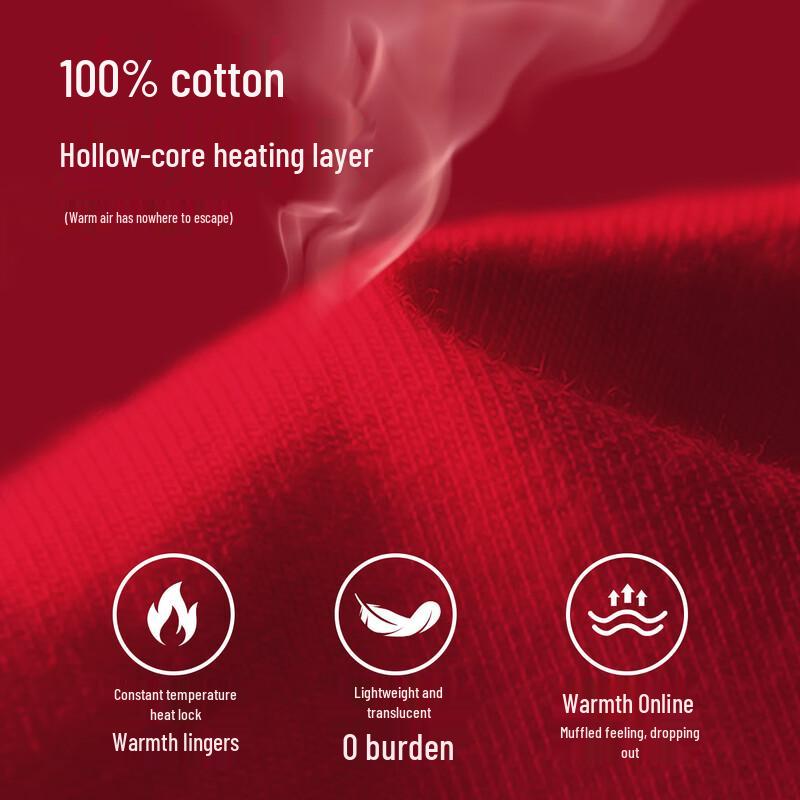 Fenteng Unisex 100% Cotton Anti-Static Thermal Underwear Set