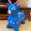 Children's Extra Large Inflatable Bouncy Horse Toy – Thick Stable Fawn Ride-On with Music and Cartoon Unicorn Design