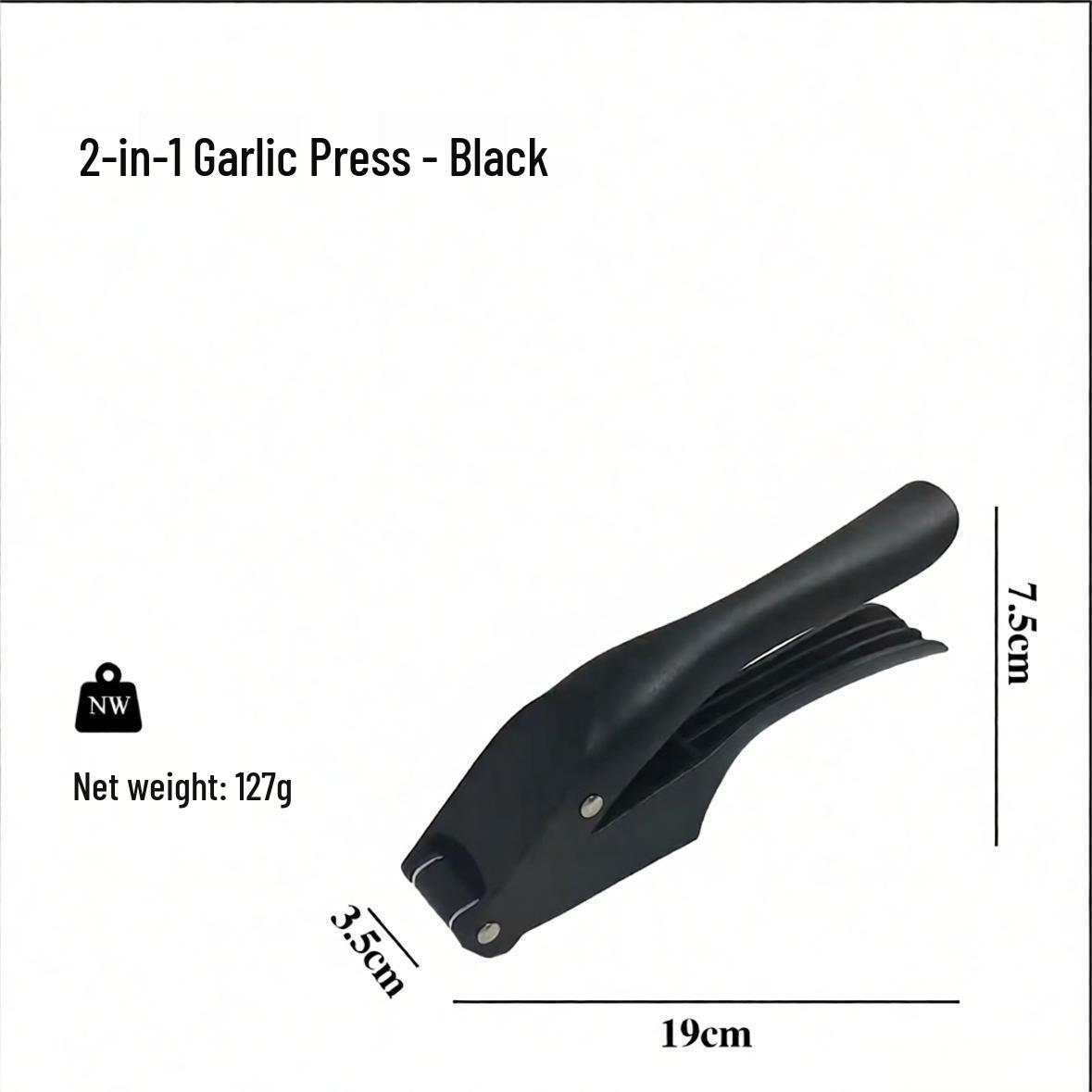 

In Stock: 2-in-1 Kitchen Garlic Press & Slicer - Home Use Mincer & Chopper