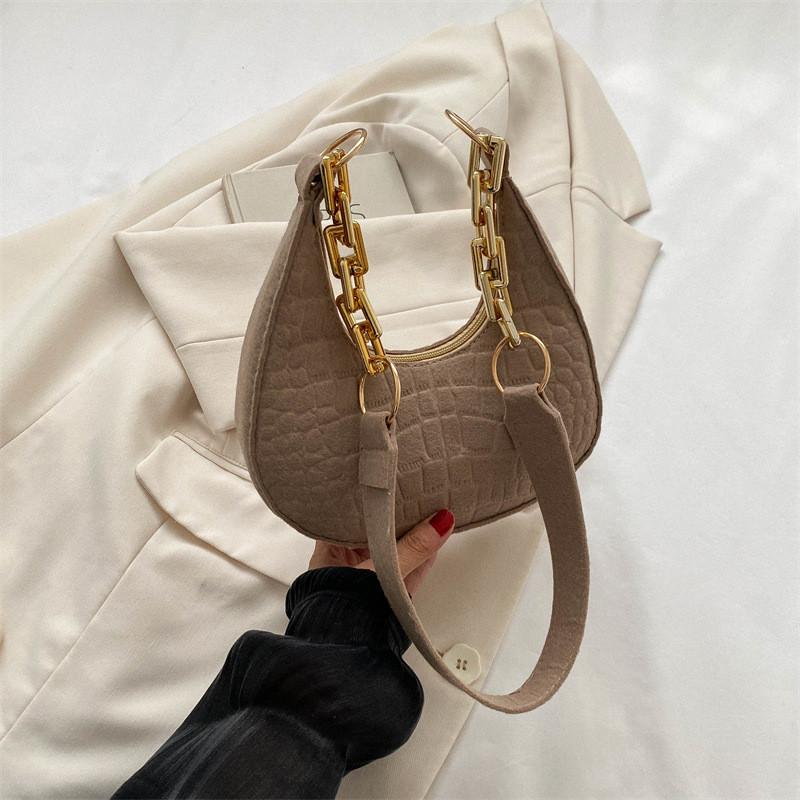 Stylish Crescent Shoulder Bag For Women 2023 Fall Trendy Casual Street Fashion