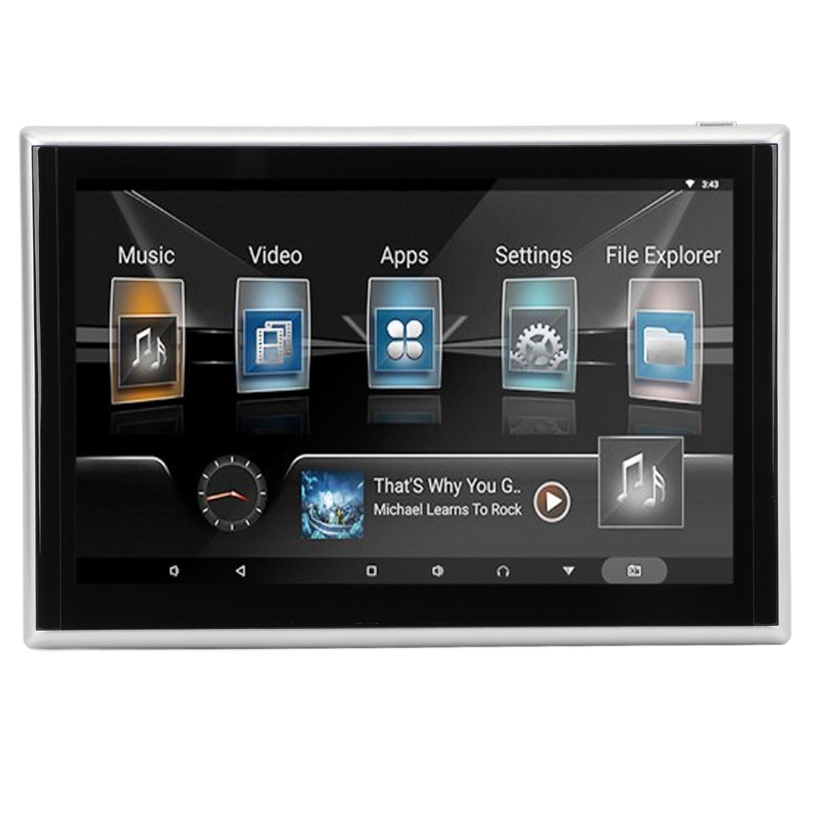 

9 Inch Car Headrest TV 4K 1080P HD Touchscreen for Android 11 Rear Seat Entertainment System With AV Input Silver Frame