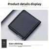 White Wallet, Short Small Leather Clip, College Student Thin Youth Multi-card Mini Wallet, Simple