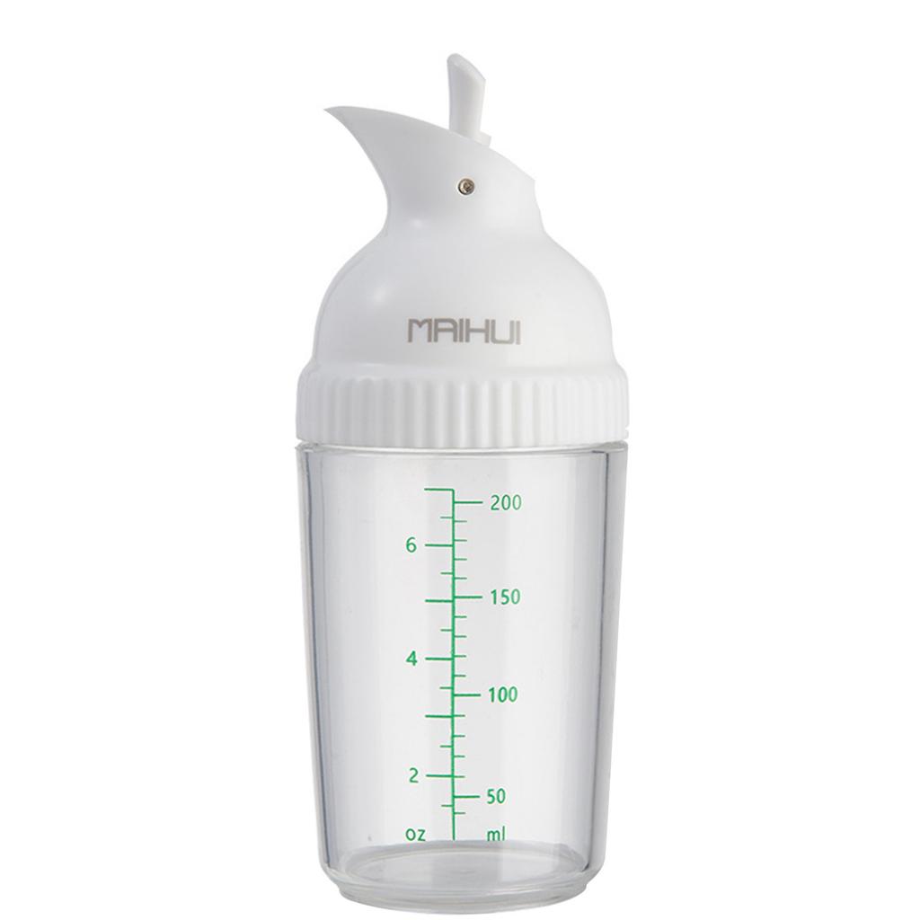Dressing Container, Prevent Leakage Oil Dressing Shaker Easy To Operate 200ml  With Lid For Kitchen