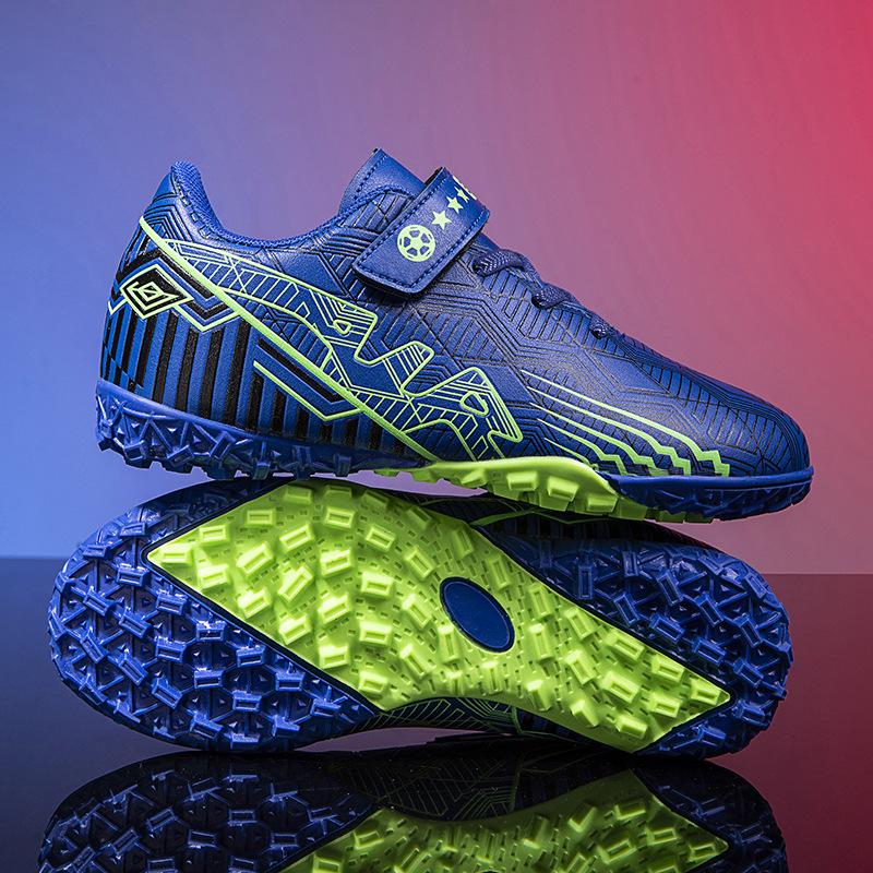 

One piece 2025 children s football shoes boys and girls students grass training broken nail shoes TF football shoes 39