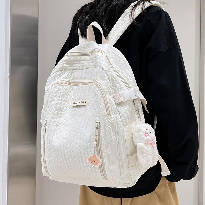 Schoolbag Japanese Ins Girl Schoolbag, Korean Version of Small Fresh Junior High School Student Cute Soft Sister Backpack Female High School Student