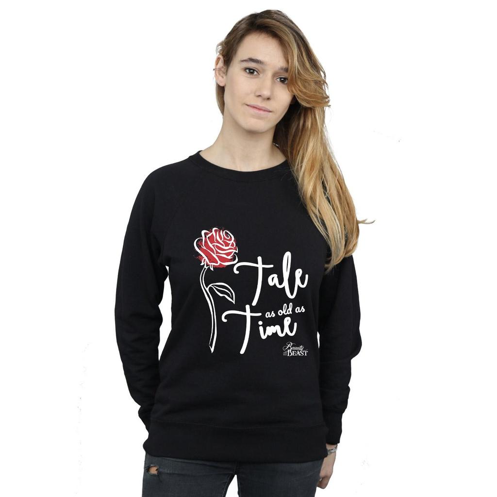 Disney Womens/Ladies Tale As Old As Time Rose Sweatshirt