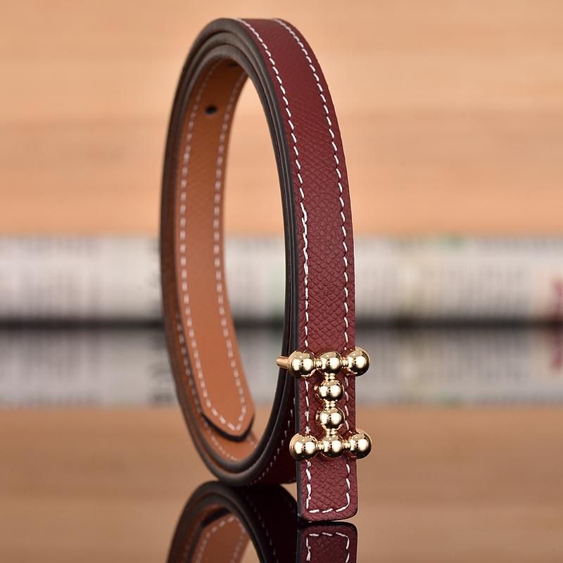 1.3cm Classic Belt Luxury Designer Famous Brand High Quality Leather Hot Women Belts For Dress