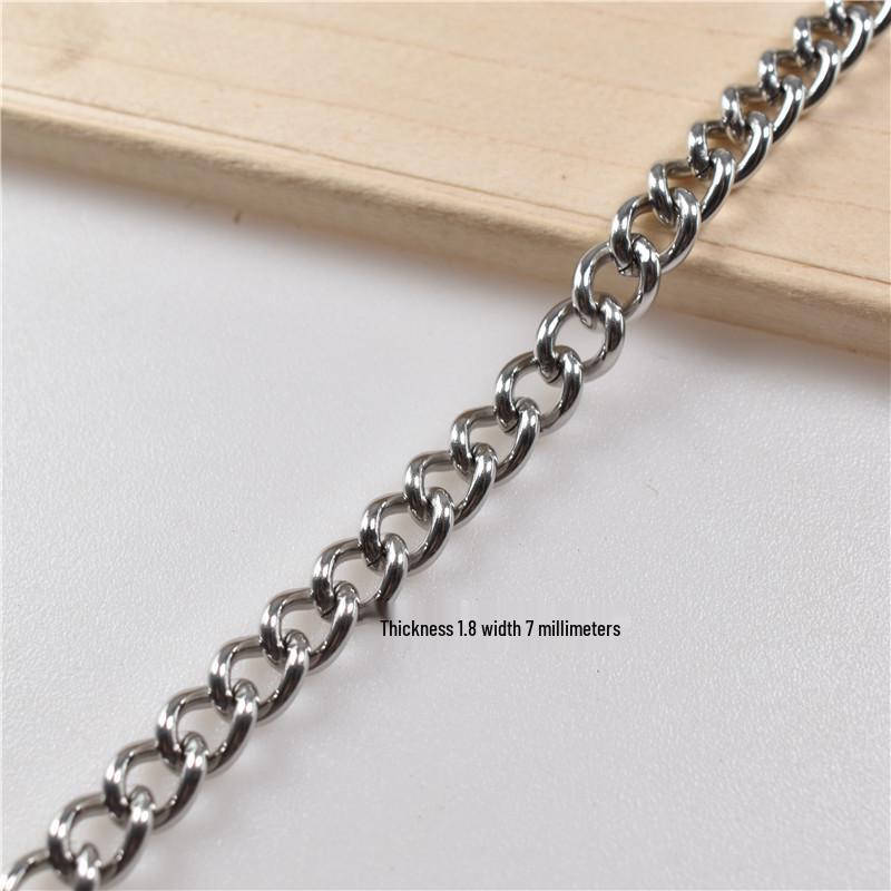 Nerezový kuličkový a osmičkový řetízek na klíče s boční visačkou (0.5-2.0mm) pro Zobrazení Plakátů.