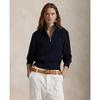 Women S Cable Knit Cotton Quarter Zip Sweater
