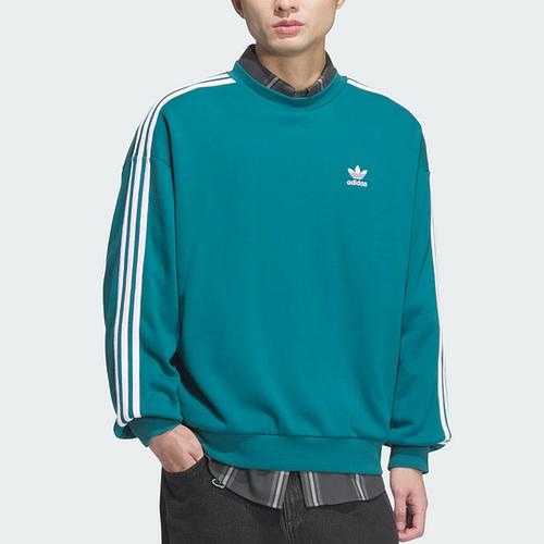 Adidas Originals FW24 ADICOLOR OVERSIZE CREW Sweatshirt Men's Remnant Duck Blue