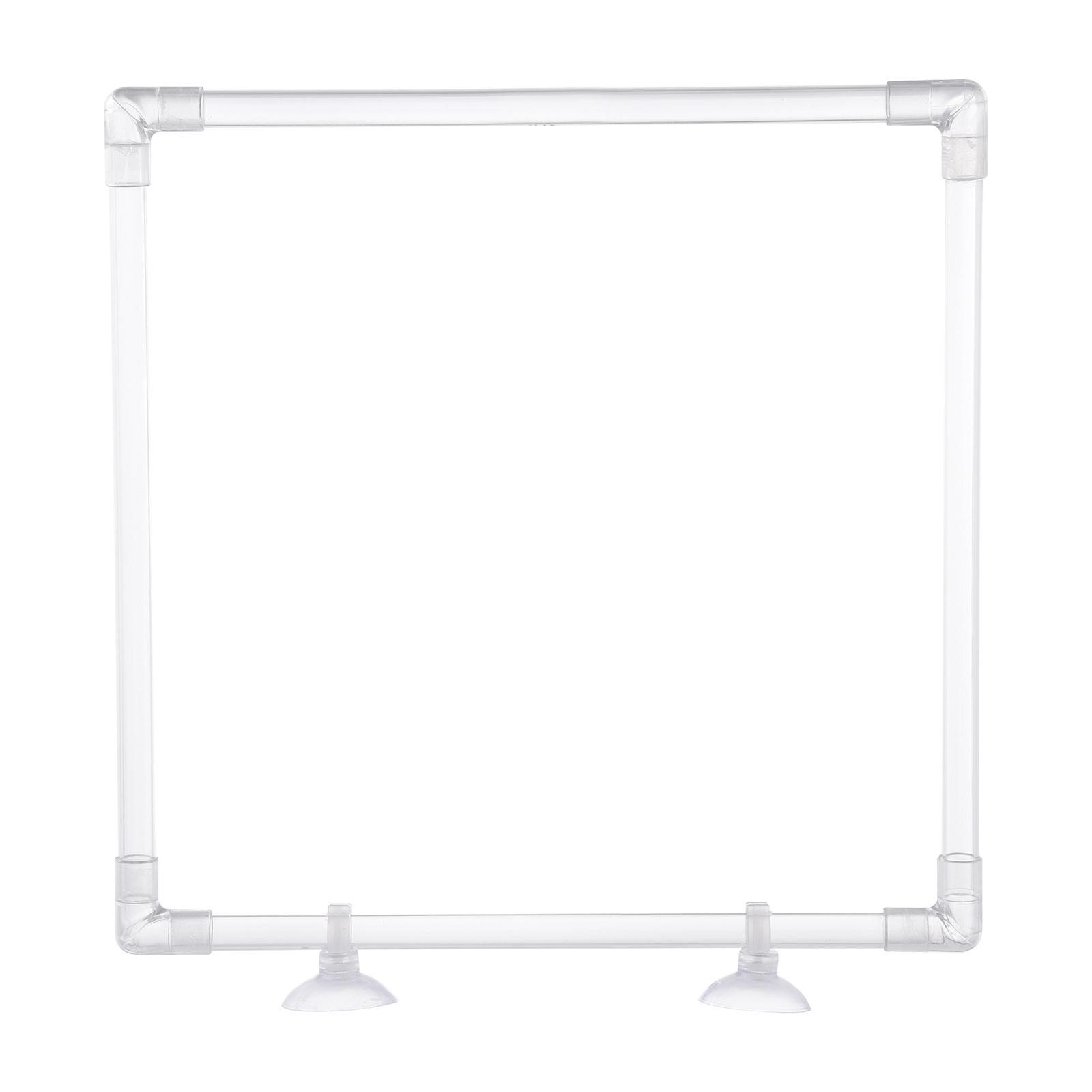 

Прозрачное акриловое кольцо для кормления рыб для аквариума с присоской для легкой установки предотвращает разнос корма и отходы 23x23 см