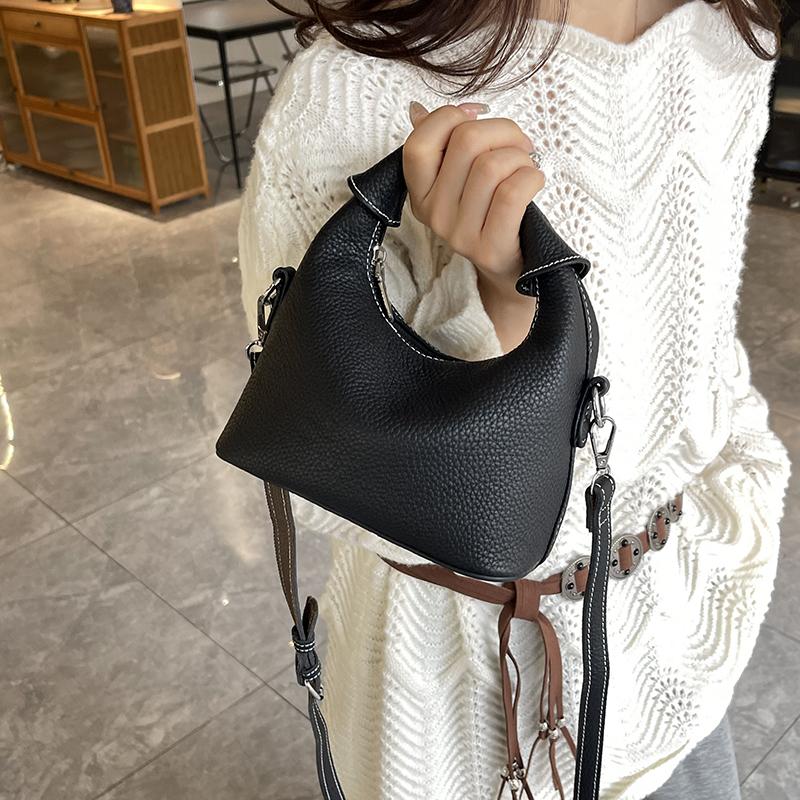 Luxury Genuine Leather Trend Women Shoulder Crossbody Bags Fashion Cowhide Female Handbags Trendy Commute Crossbody Bags Wallet