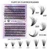 Diy Segmented Fried Hair Single Cluster False Eyelashes 12 Rows Large Capacity Daily Makeup